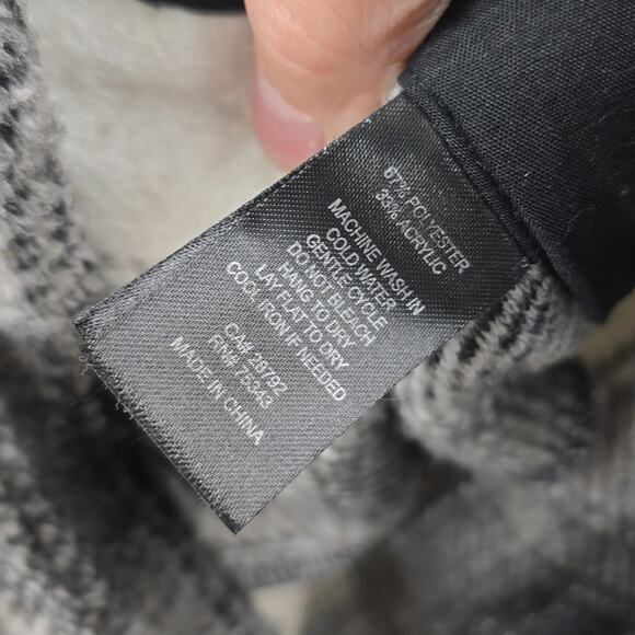 Joie XS Plaid 1/2 Zip Hooded Top - Picture 4 of 5